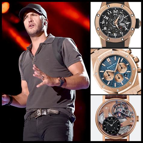 Country megastar Luke Bryan's watch collection .